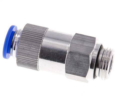12mm & G1/2'' Regeling-Uit Aluminium Terugslagklep Insteekkoppeling Buitendraad 0.2-10 bar