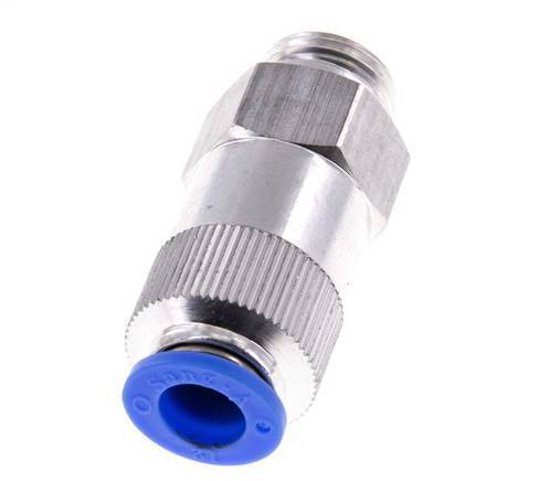 12mm & G1/2'' Regeling-Uit Aluminium Terugslagklep Insteekkoppeling Buitendraad 0.2-10 bar