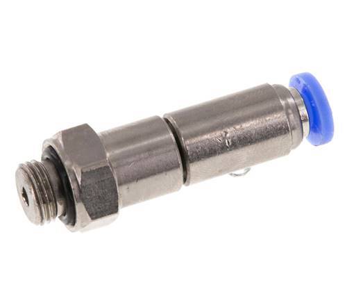 4mm & G1/8'' Hoge Snelheid Draaidoorvoer Insteek Buitendraad Vernikkeld Messing/PBT NBR