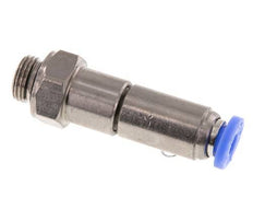 4mm & G1/8'' Hoge Snelheid Draaidoorvoer Insteek Buitendraad Vernikkeld Messing/PBT NBR