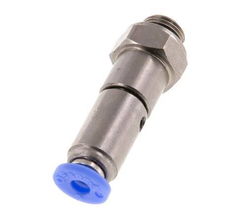 4mm & G1/8'' Hoge Snelheid Draaidoorvoer Insteek Buitendraad Vernikkeld Messing/PBT NBR