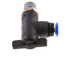 2-Way Elbow Ball Valve 8 mm - R1/4'' Plastic/Brass