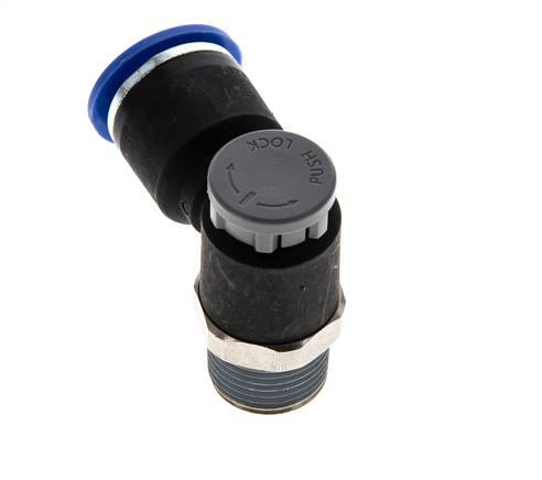 L-stuk Regelventiel 12 mm - R3/8'' Regeling-Uit Messing/Nylon Borgmoer