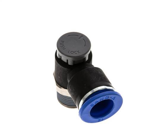 L-stuk Regelventiel 12 mm - R3/8'' Regeling-Uit Messing/Nylon Borgmoer
