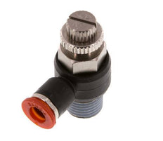 L-stuk Regelventiel 6 mm - R1/4'' Regeling-in Messing/Nylon
