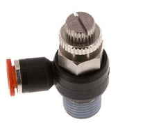 L-stuk Regelventiel 6 mm - R1/4'' Regeling-in Messing/Nylon