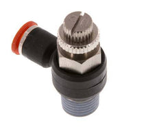 L-stuk Regelventiel 6 mm - R1/4'' Regeling-in Messing/Nylon