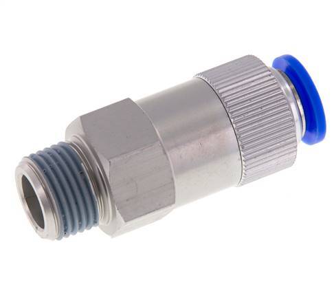 12mm & R1/2'' Regeling-Uit Aluminium Terugslagklep Insteekkoppeling Buitendraad 0.2-10 bar