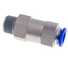 12mm & R1/2'' Regeling-Uit Aluminium Terugslagklep Insteekkoppeling Buitendraad 0.2-10 bar