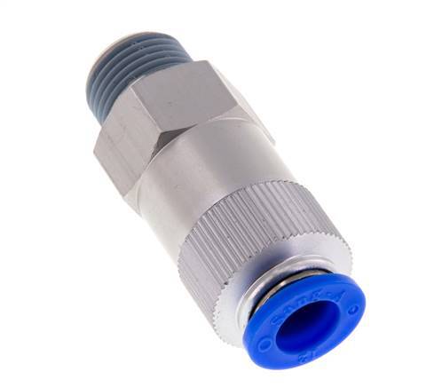 12mm & R1/2'' Regeling-Uit Aluminium Terugslagklep Insteekkoppeling Buitendraad 0.2-10 bar