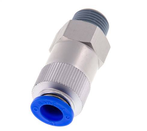12mm & R1/2'' Regeling-Uit Aluminium Terugslagklep Insteekkoppeling Buitendraad 0.2-10 bar