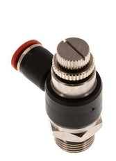 L-stuk Regelventiel 8 mm - G3/8'' Regeling-in Messing/Nylon