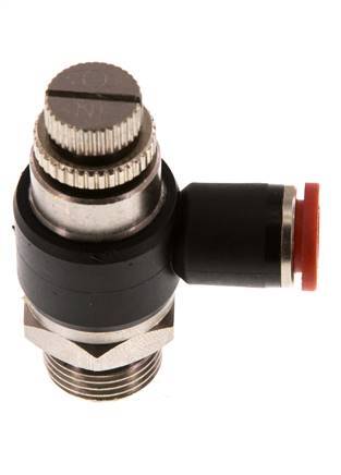 L-stuk Regelventiel 8 mm - G3/8'' Regeling-in Messing/Nylon