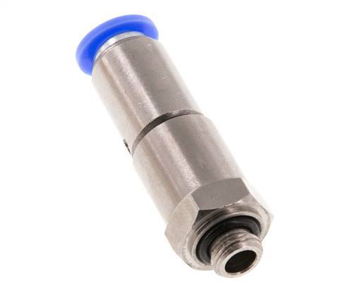 8mm & G1/8'' Hoge Snelheid Draaidoorvoer Insteek Buitendraad Vernikkeld Messing/PBT NBR