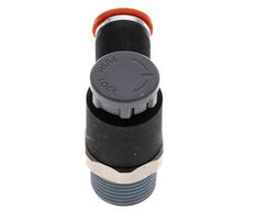 L-stuk Regelventiel 8 mm - R3/8'' Regeling-in Messing/Nylon Borgmoer