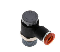 L-stuk Regelventiel 8 mm - R3/8'' Regeling-in Messing/Nylon Borgmoer