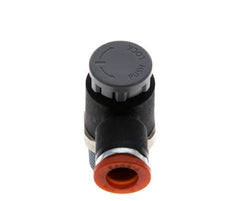 L-stuk Regelventiel 8 mm - R3/8'' Regeling-in Messing/Nylon Borgmoer