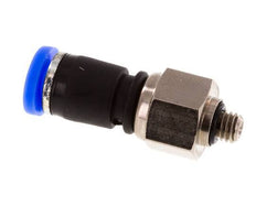 4mm & M5 Draaidoorvoer Insteek Buitendraad Vernikkeld Messing/PBT NBR