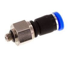 4mm & M5 Draaidoorvoer Insteek Buitendraad Vernikkeld Messing/PBT NBR