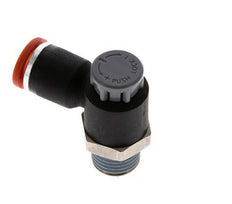 L-stuk Regelventiel 8 mm - R1/4'' Regeling-in Messing/Nylon Borgmoer