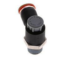 L-stuk Regelventiel 8 mm - R1/4'' Regeling-in Messing/Nylon Borgmoer