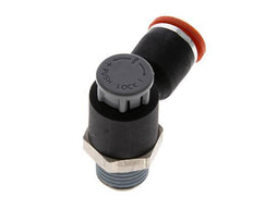 L-stuk Regelventiel 8 mm - R1/4'' Regeling-in Messing/Nylon Borgmoer