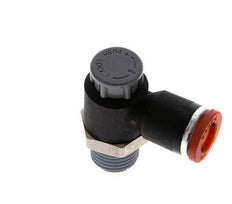 L-stuk Regelventiel 8 mm - R1/4'' Regeling-in Messing/Nylon Borgmoer