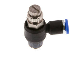 Flow Control Silencer Meter-Out Elbow 4 mm - R1/8'' Brass/PA 66