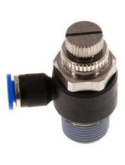 L-stuk Regelventiel 6 mm - R3/8'' Regeling-Uit Messing/Nylon