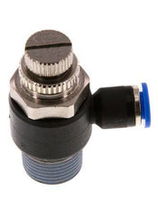 L-stuk Regelventiel 6 mm - R3/8'' Regeling-Uit Messing/Nylon