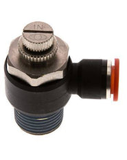 L-stuk Regelventiel 10 mm - R1/2'' Regeling-in Messing/Nylon