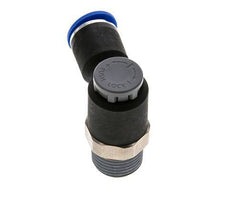 L-stuk Regelventiel 12 mm - R1/2'' Regeling-Uit Messing/Nylon Borgmoer