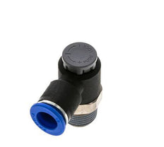 L-stuk Regelventiel 12 mm - R1/2'' Regeling-Uit Messing/Nylon Borgmoer