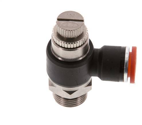 L-stuk Regelventiel 10 mm - G3/8'' Regeling-in Messing/Nylon