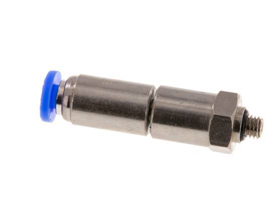 4mm & M5 Hoge Snelheid Draaidoorvoer Insteek Buitendraad Vernikkeld Messing/PBT NBR
