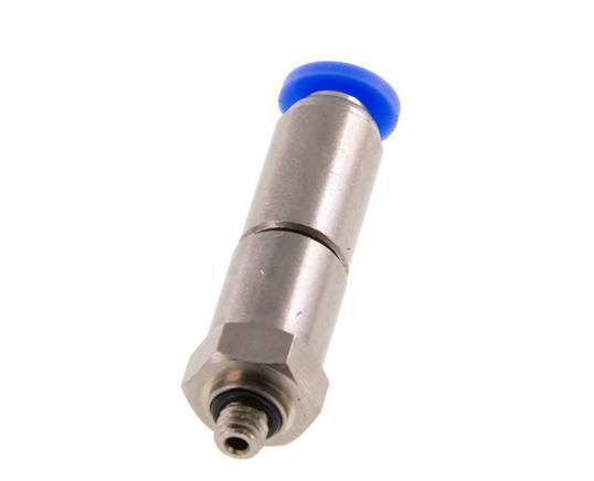 4mm & M5 Hoge Snelheid Draaidoorvoer Insteek Buitendraad Vernikkeld Messing/PBT NBR