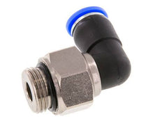 8mm & G3/8'' L-stuk Draaidoorvoer Insteek Buitendraad Vernikkeld Messing/PBT NBR