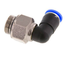8mm & G3/8'' L-stuk Draaidoorvoer Insteek Buitendraad Vernikkeld Messing/PBT NBR