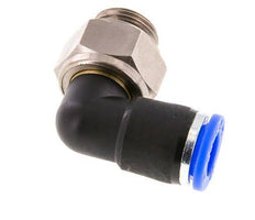 10mm & G3/8'' L-stuk Draaidoorvoer Insteek Buitendraad Vernikkeld Messing/PBT NBR