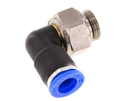 10mm & G3/8'' L-stuk Draaidoorvoer Insteek Buitendraad Vernikkeld Messing/PBT NBR