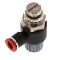 L-stuk Regelventiel 6 mm - R3/8'' Regeling-in Messing/Nylon