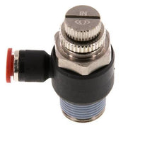 L-stuk Regelventiel 6 mm - R3/8'' Regeling-in Messing/Nylon
