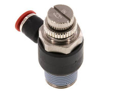 L-stuk Regelventiel 6 mm - R3/8'' Regeling-in Messing/Nylon