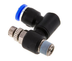 Draaibaar Regelventiel 6 mm - R1/8'' Regeling-Uit Messing/Nylon