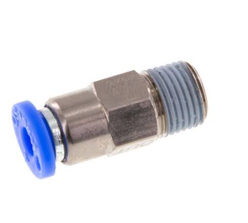 4mm & R1/8'' Regeling-In Vernikkeld Messing/PBT Terugslagklep Insteekkoppeling Buitendraad 0.2-10 bar