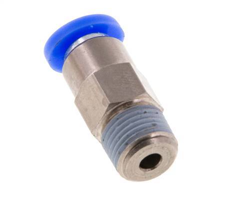 4mm & R1/8'' Regeling-In Vernikkeld Messing/PBT Terugslagklep Insteekkoppeling Buitendraad 0.2-10 bar
