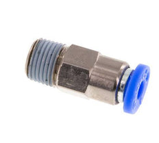 4mm & R1/8'' Regeling-In Vernikkeld Messing/PBT Terugslagklep Insteekkoppeling Buitendraad 0.2-10 bar