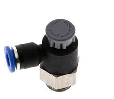 L-stuk Regelventiel 6 mm - G1/4'' Regeling-Uit Messing/Nylon Borgmoer