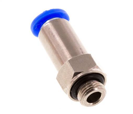 6mm & G1/8'' Regeling-In Vernikkeld Messing/PBT Terugslagklep Insteekkoppeling Buitendraad 0.2-10 bar