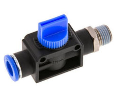 10 mm - R1/4'' Kunststof/Messing 3/2-Weg Handafsluiter Ontluchting aan Draadzijde